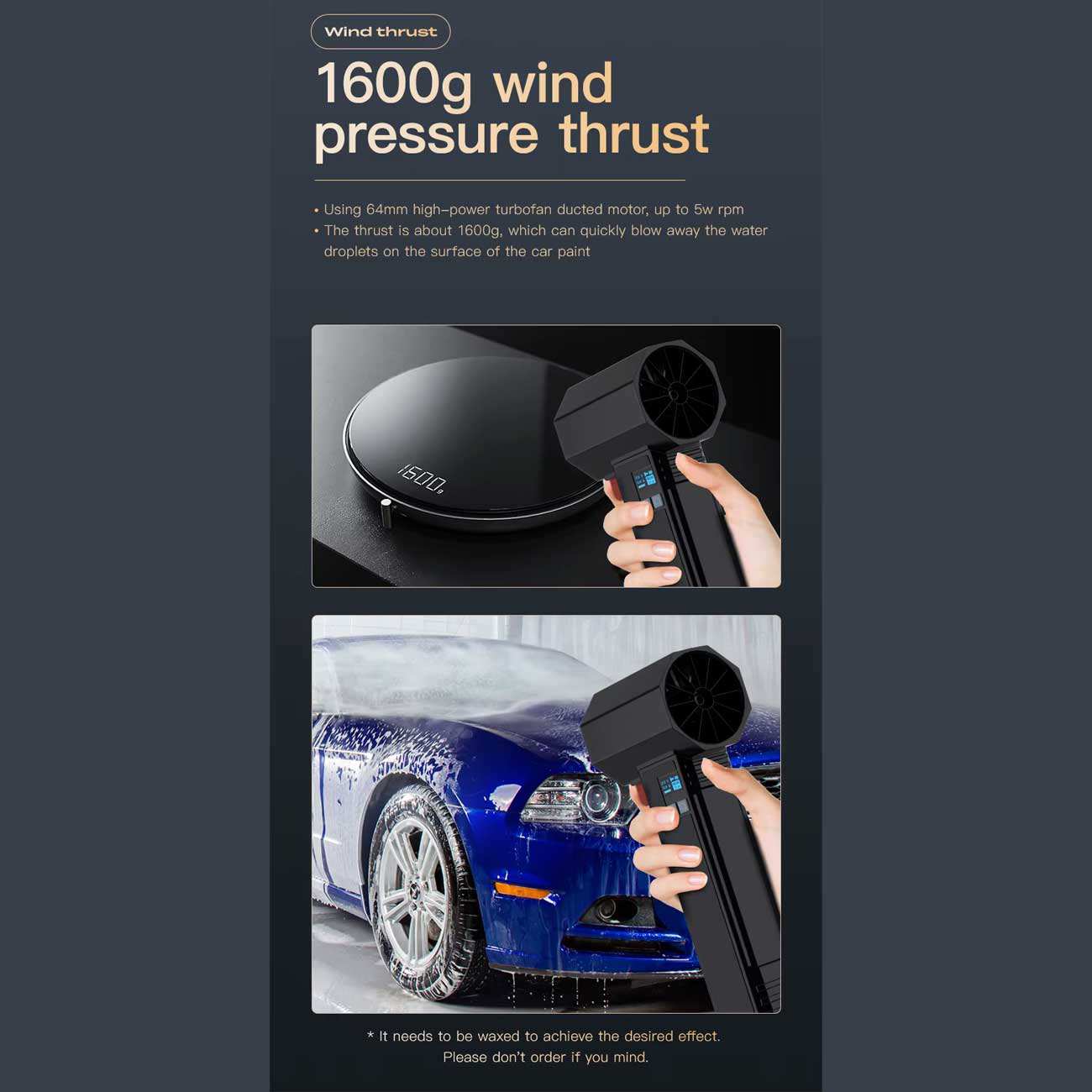 جت فن دمنده باد قوی شارژی قابل حمل TF64