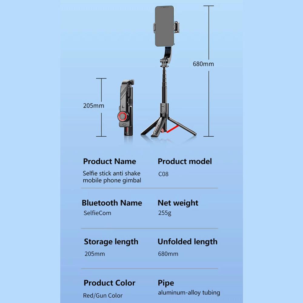 مونوپاد و سه پایه نگهدارنده گوشی موبایل C08