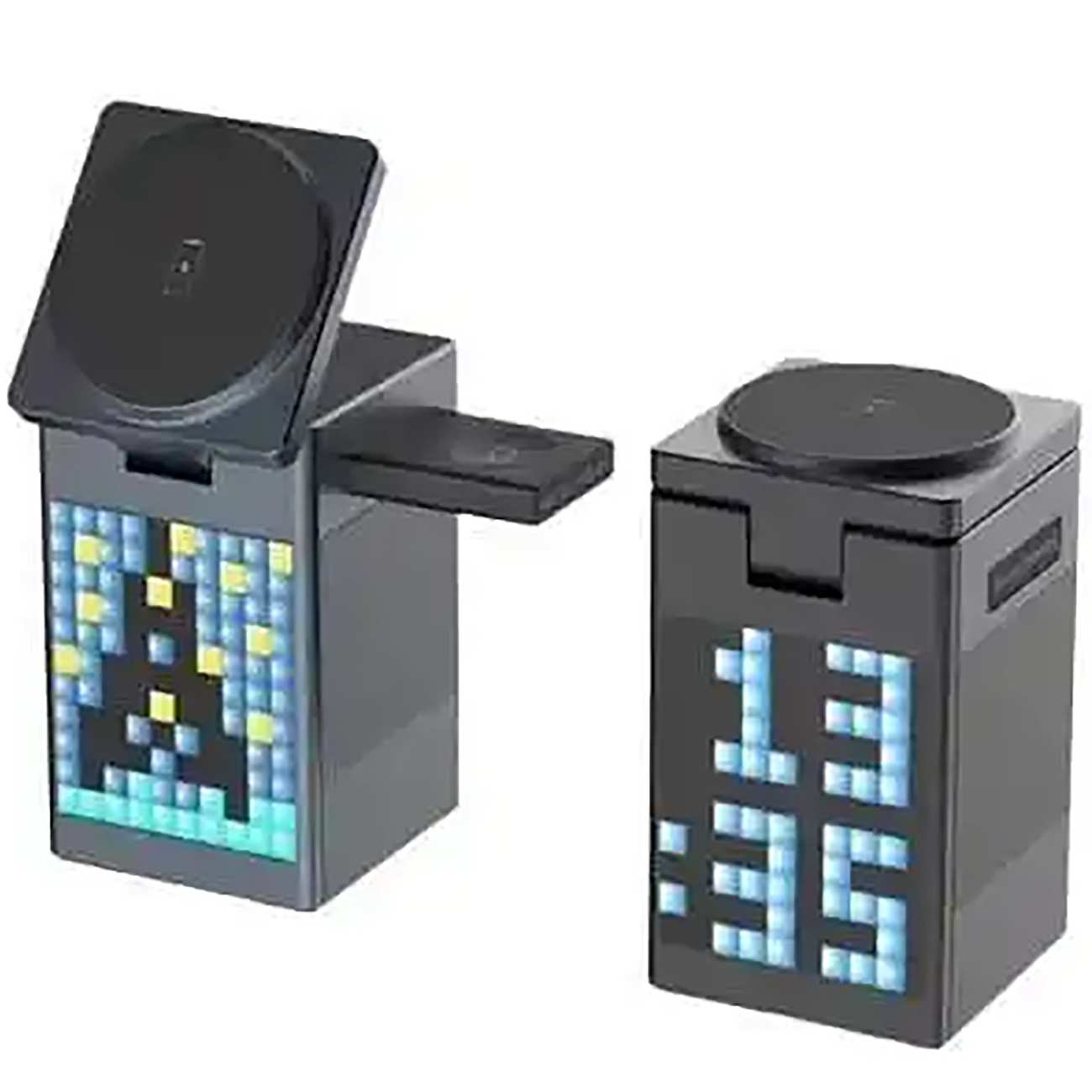 شارژر وایرلس 15 وات دارای اسپیکر بلوتوث وساعت دیجیتال S5