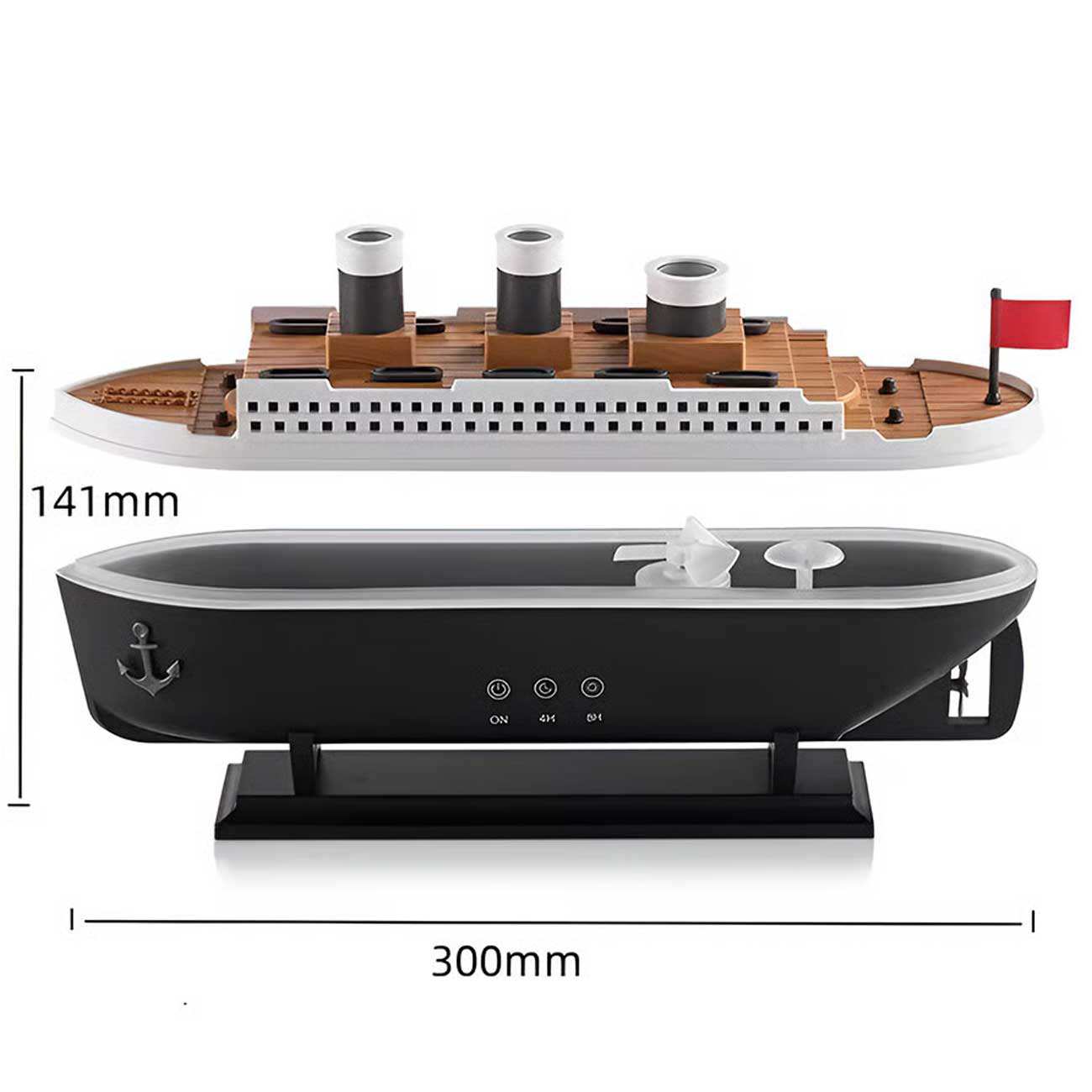 دستگاه بخور سرد و خوشبوکننده هوای طرح کشتی تایتانیک با ریموت کنترل 299