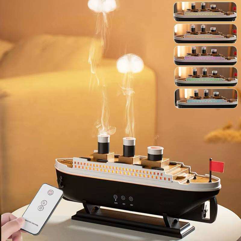 دستگاه بخور سرد و خوشبوکننده هوای طرح کشتی تایتانیک با ریموت کنترل 299