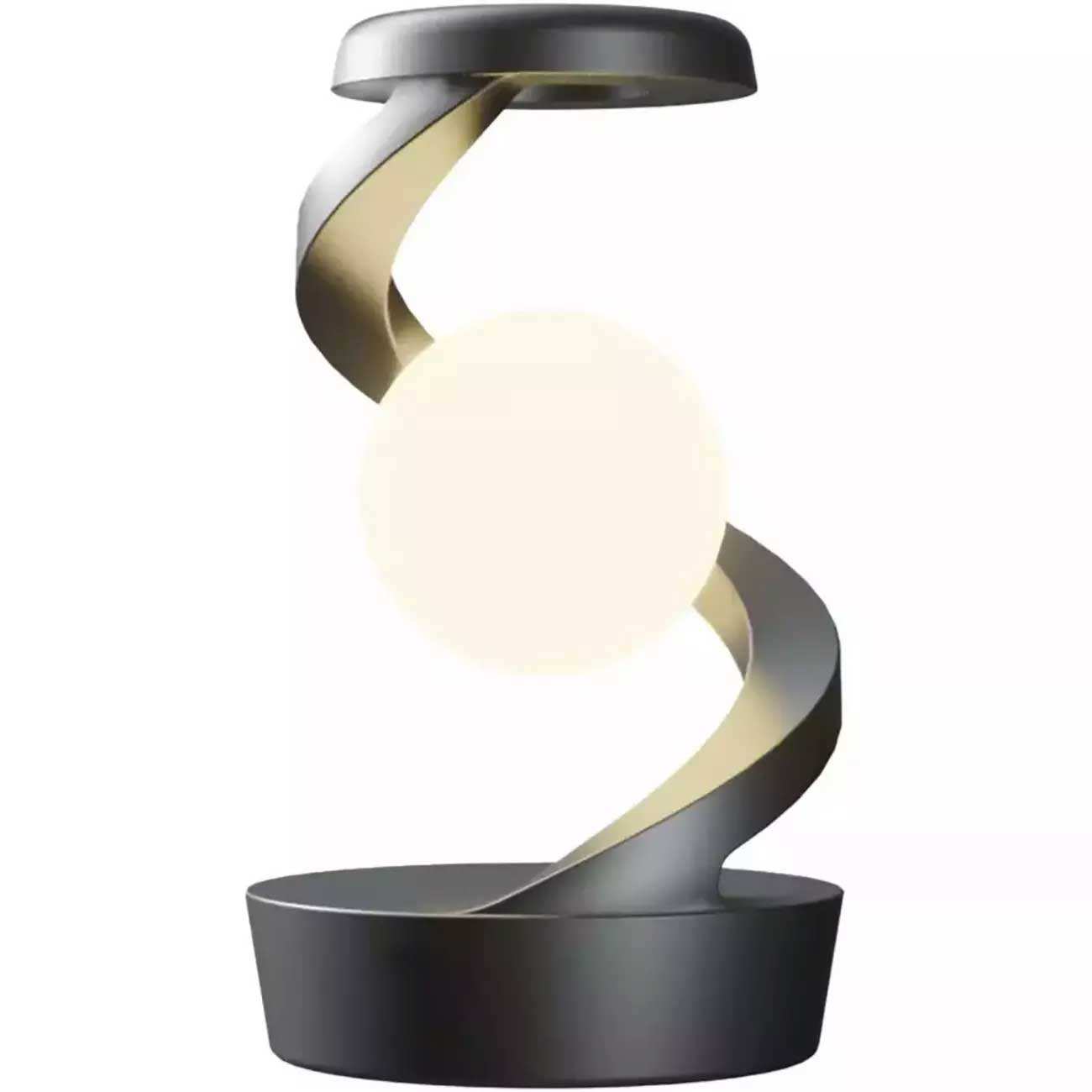 چراغ خواب شارژی طرح کره چرخشی و شارژ وایرلس Light Ball Lamp