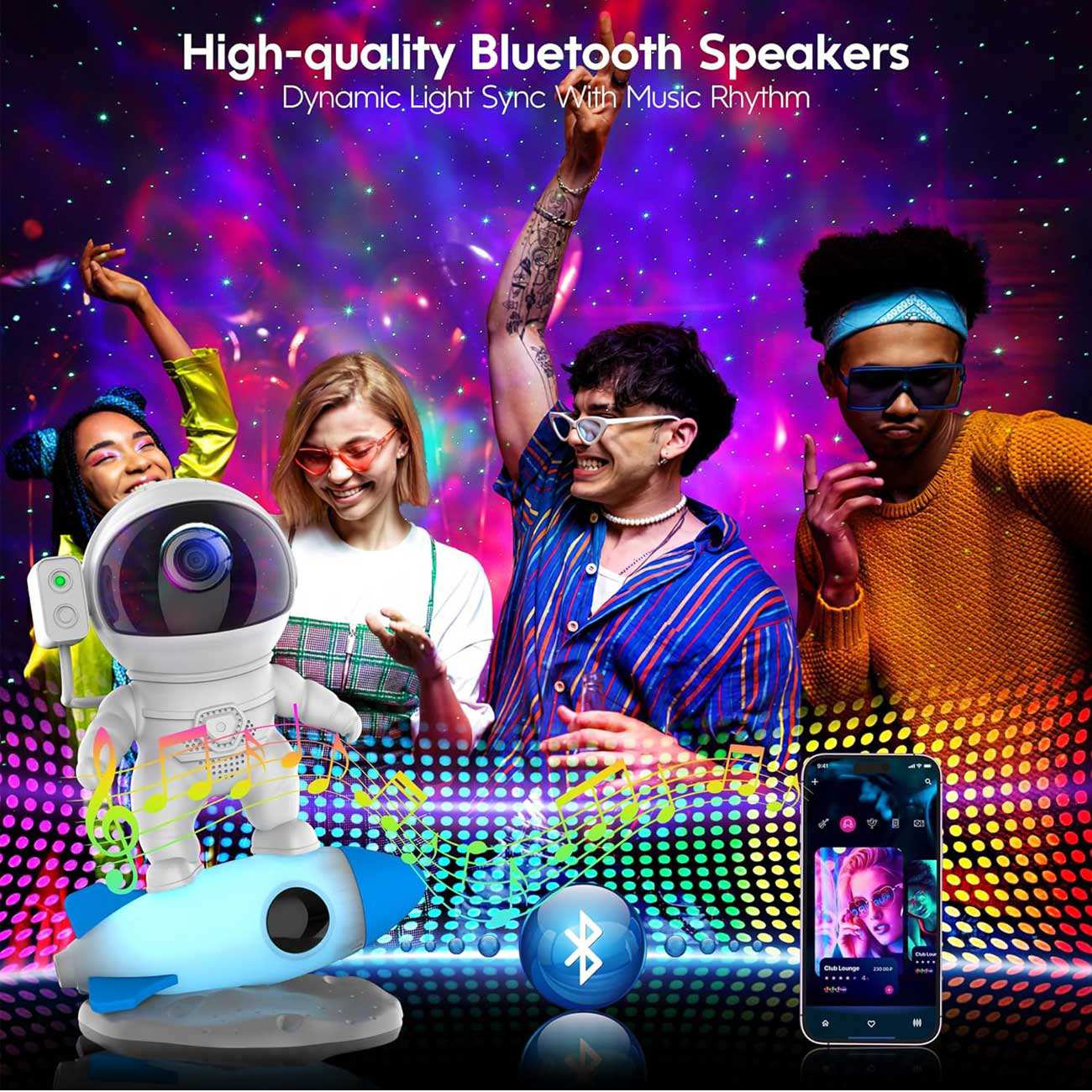 پروژکتور آسمان و ستاره طرح فضانورد BL-HJ07