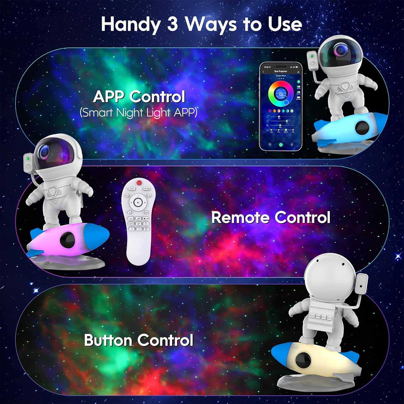 پروژکتور آسمان و ستاره طرح فضانورد BL-HJ07