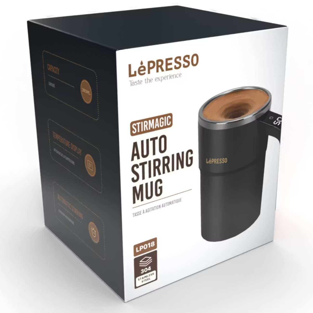 ماگ همزندار مغناطیسی خودکار شارژی 380 میلیلیتری لپرسو LPCFFM0018