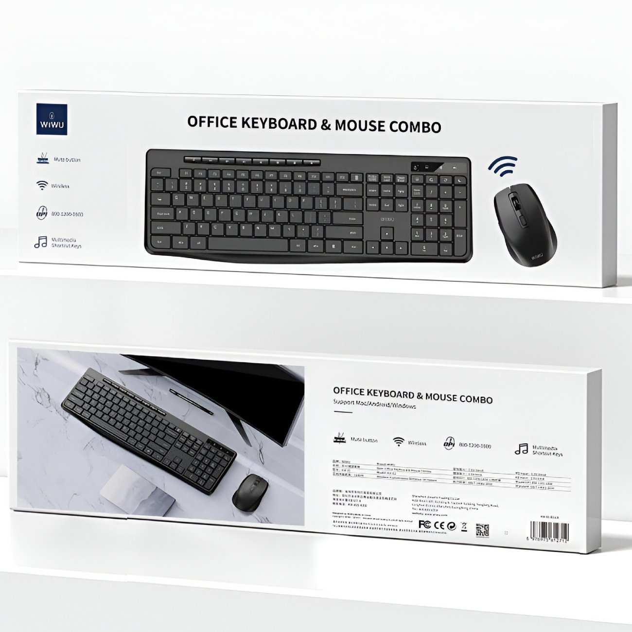 ست موس و کیبورد بیسیم بیصدا ویوو KM-01