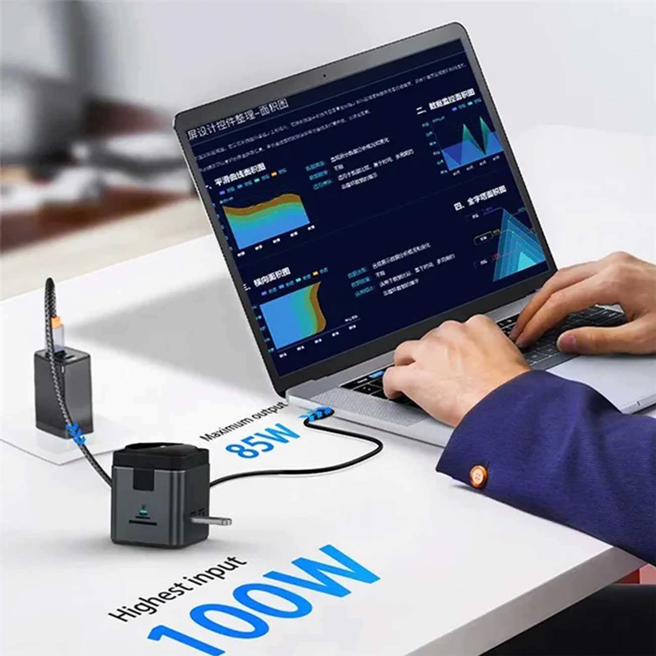 داک استیشن 9 در 1 و شارژر بیسیم 15 وات ویوو Wi-W025