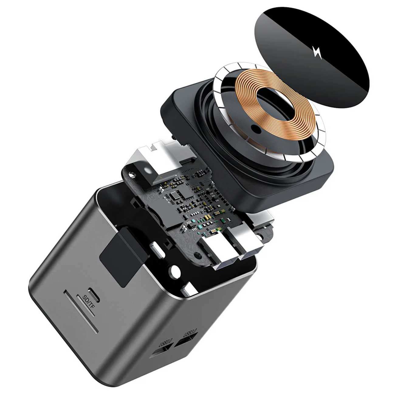 داک استیشن 9 در 1 و شارژر بیسیم 15 وات ویوو Wi-W025