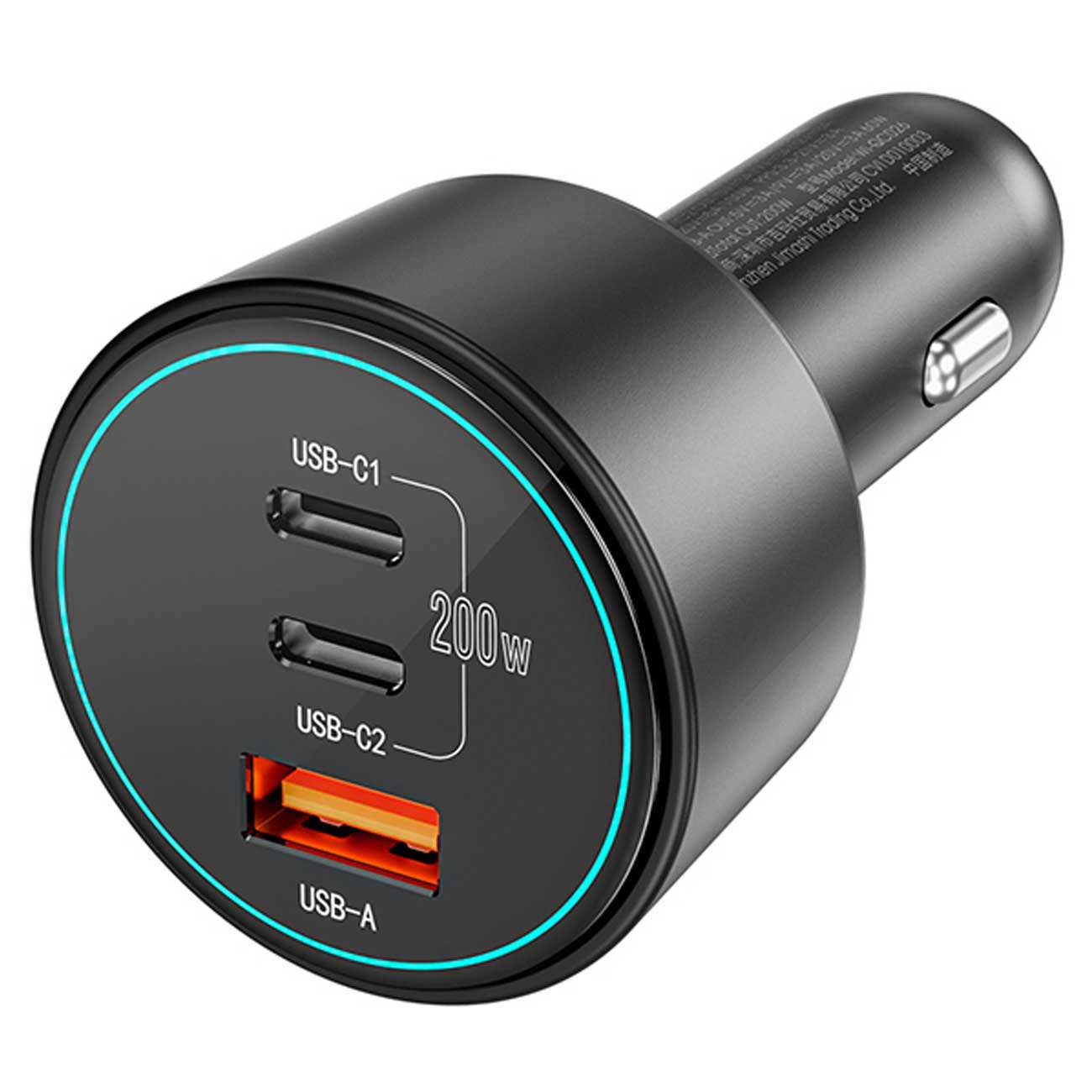 شارژر فندکی فست شارژ ماشین تایپسی 200 وات ویوو WI-QC026