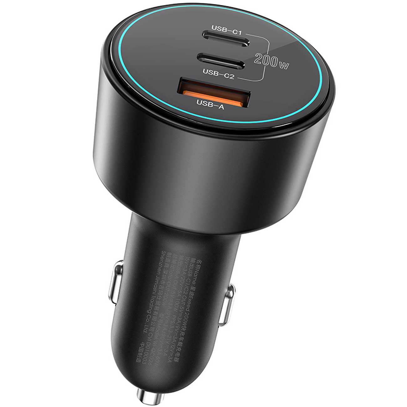 شارژر فندکی فست شارژ ماشین تایپسی 200 وات ویوو WI-QC026