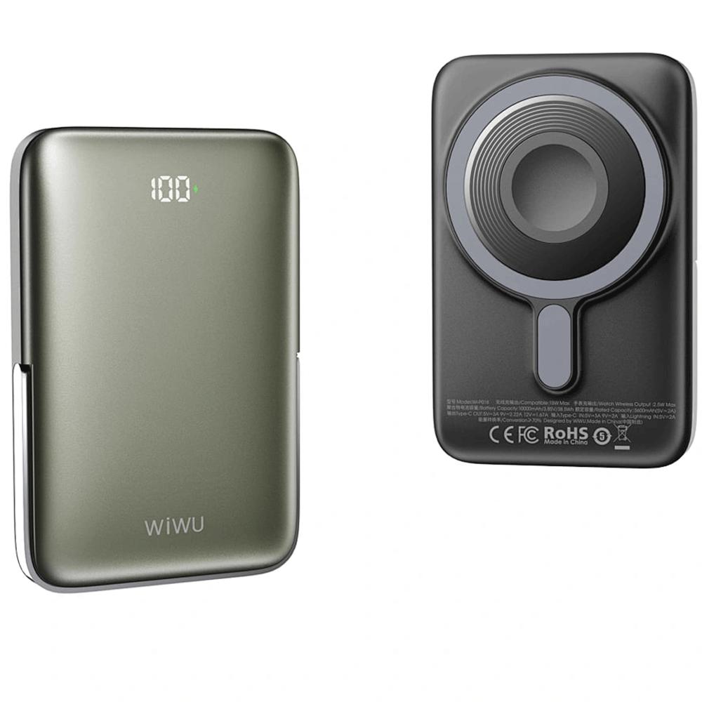 پاوربانک مگنتی 10000 میلیآمپر 15 وات، شارژر بیسیم اپلواچ 2.5 وات و تایپسی ویوو Wi-P018
