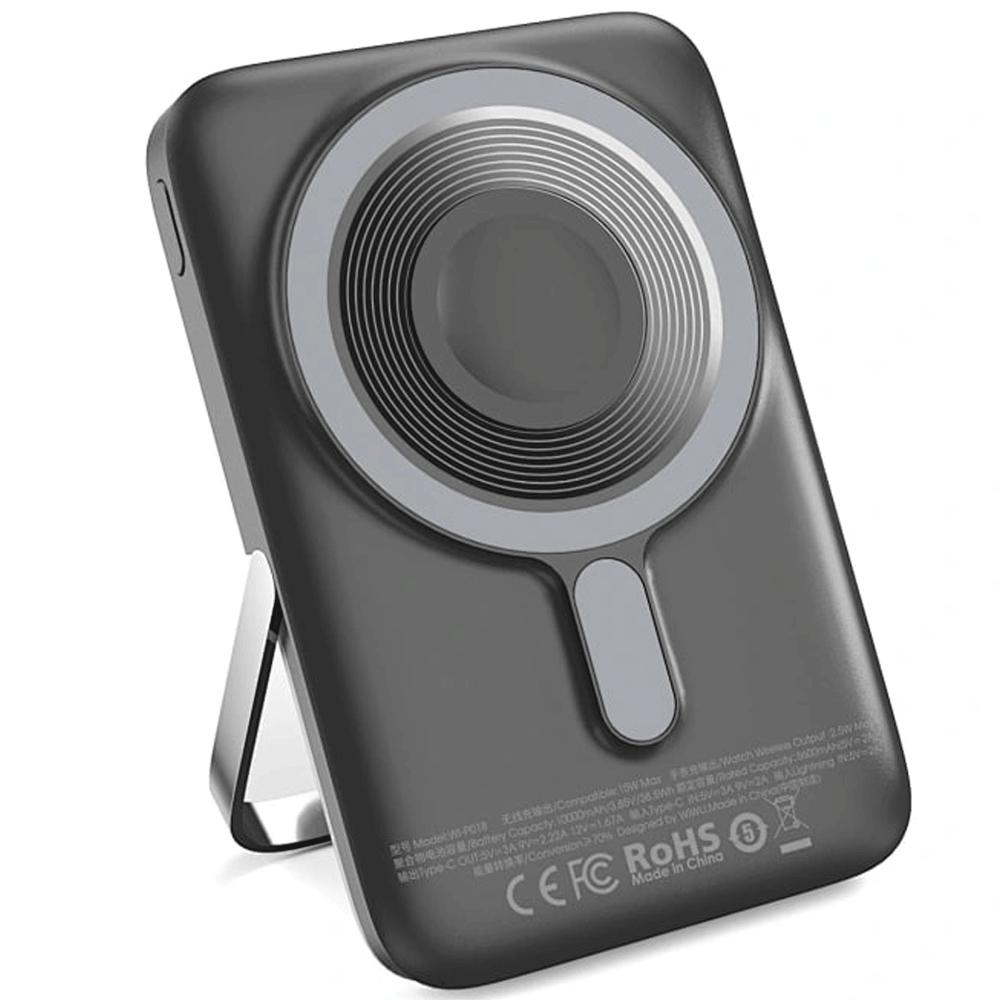 پاوربانک مگنتی 10000 میلیآمپر 15 وات، شارژر بیسیم اپلواچ 2.5 وات و تایپسی ویوو Wi-P018