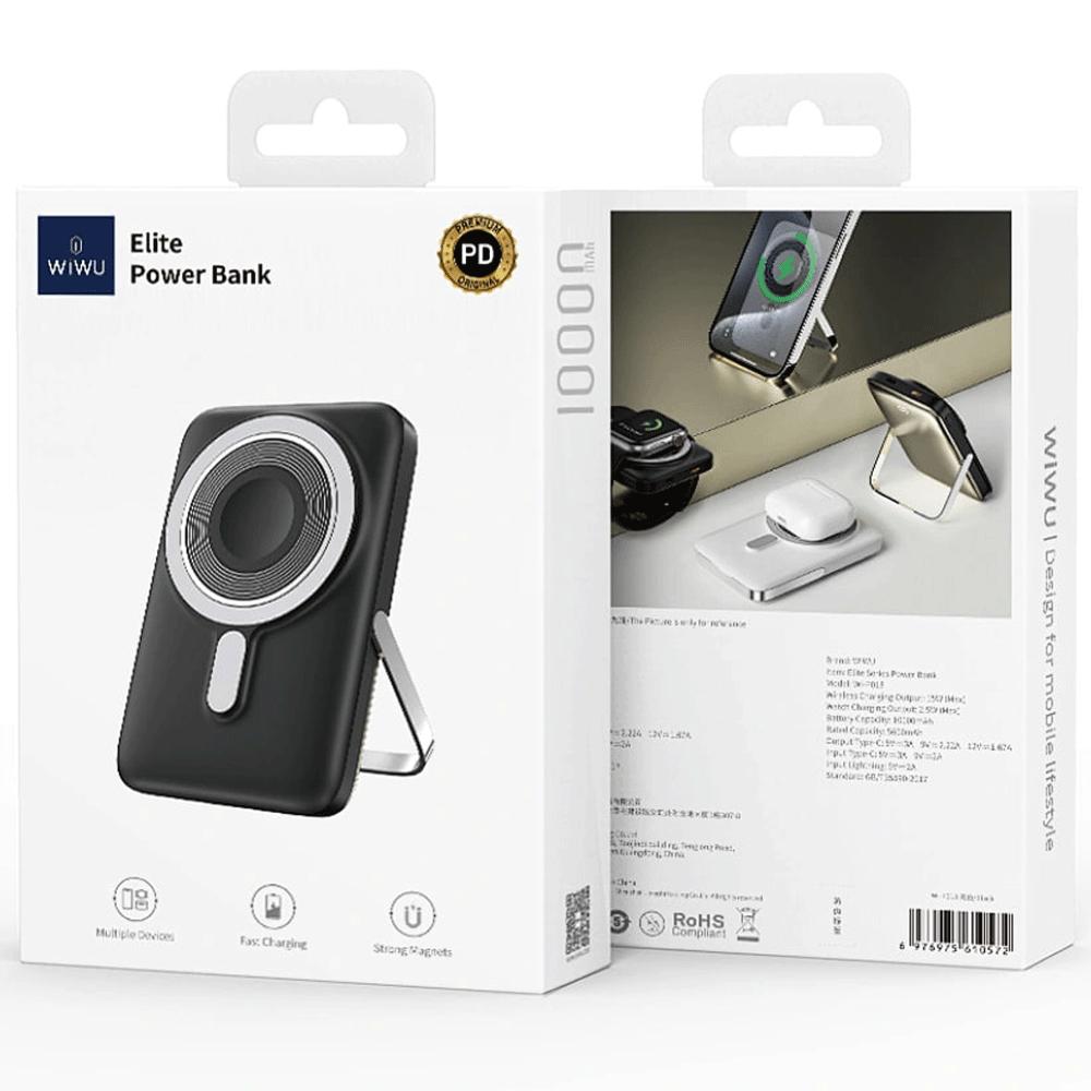پاوربانک مگنتی 10000 میلیآمپر 15 وات، شارژر بیسیم اپلواچ 2.5 وات و تایپسی ویوو Wi-P018