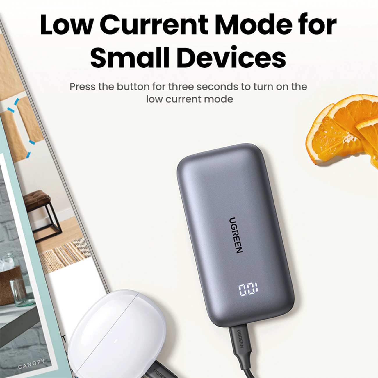 پاوربانک 10000 شارژ سریع تایپسی و یواسبی 30 وات یوگرین PB501 25189