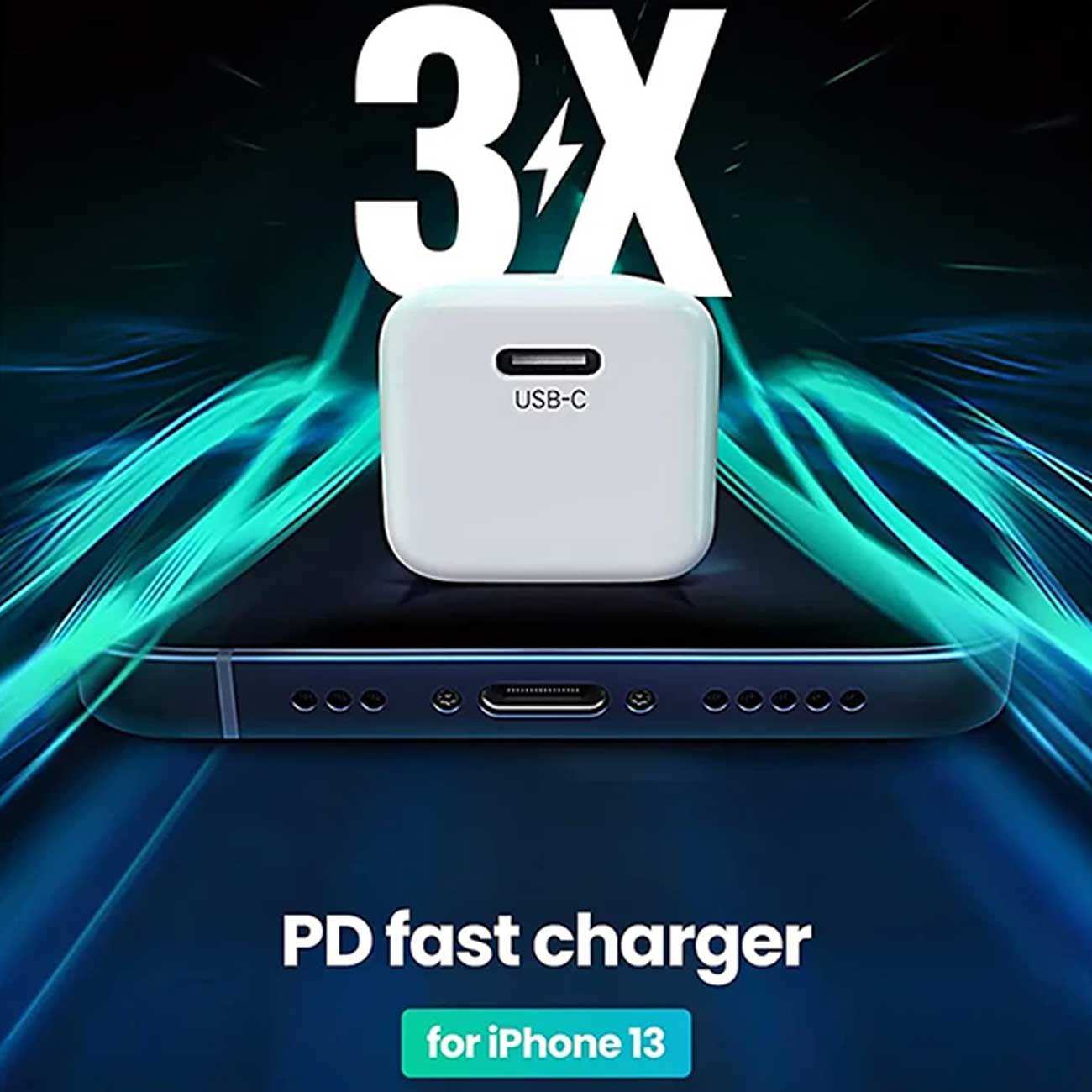 شارژر دیواری فست تایپ سی 20 وات یوگرین CD318 90664