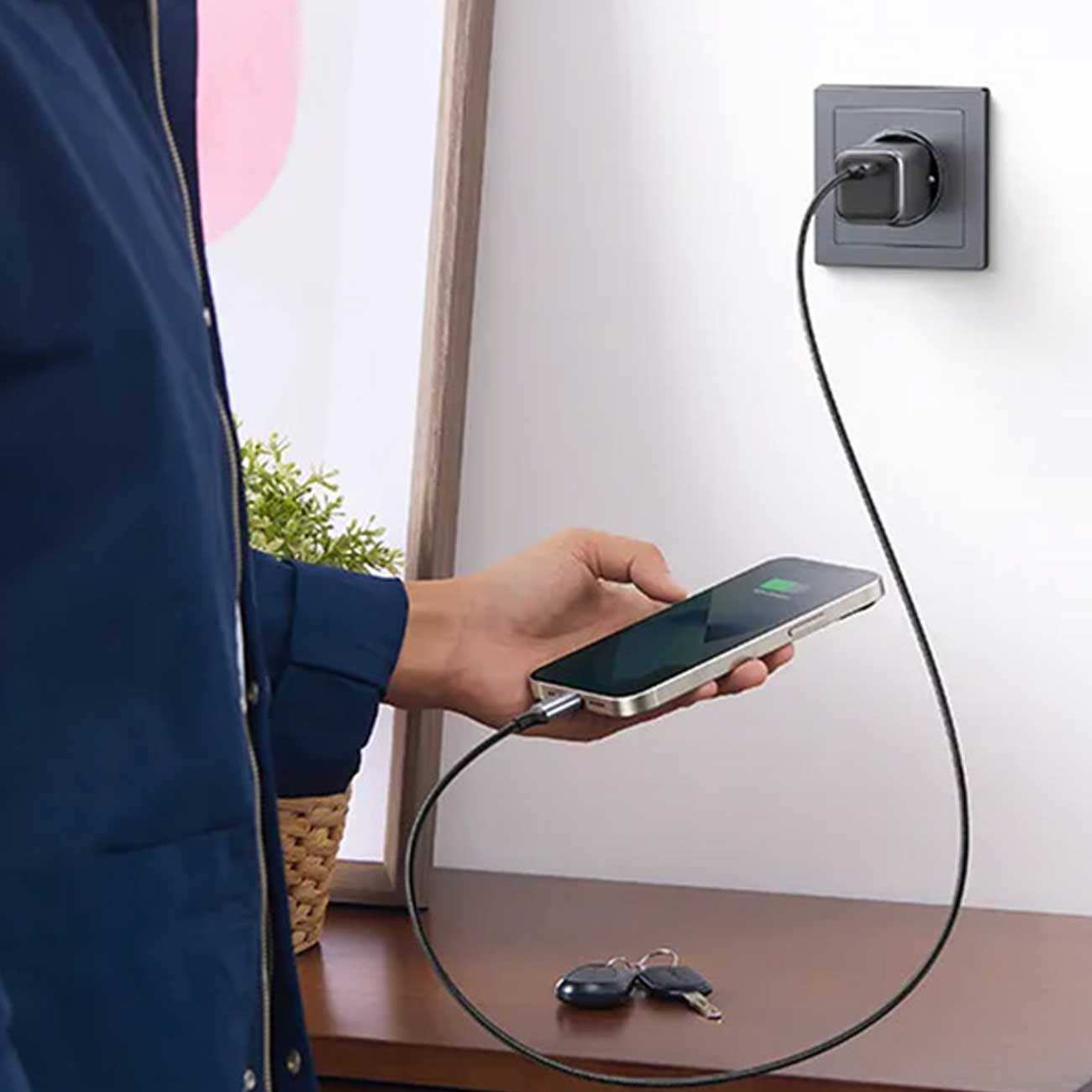 شارژر دیواری تایپ سی 30 وات یوگرین CD319 90666