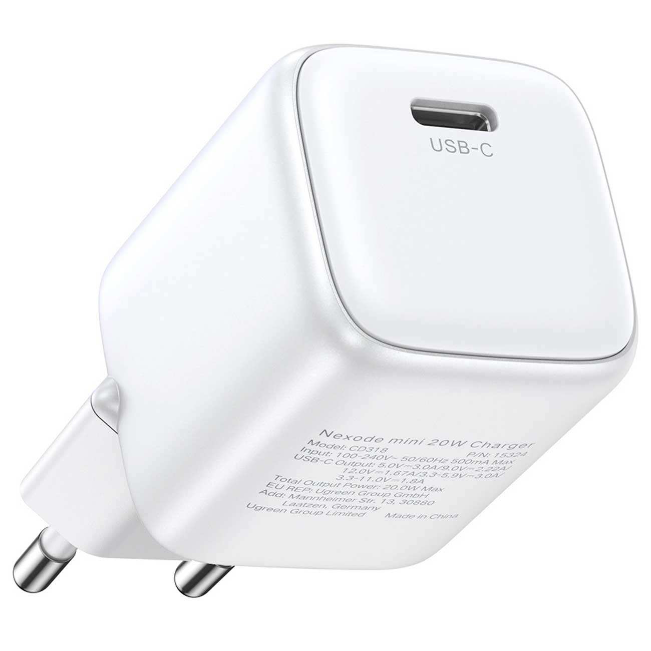 شارژر دیواری تایپ سی 30 وات یوگرین CD319 90666