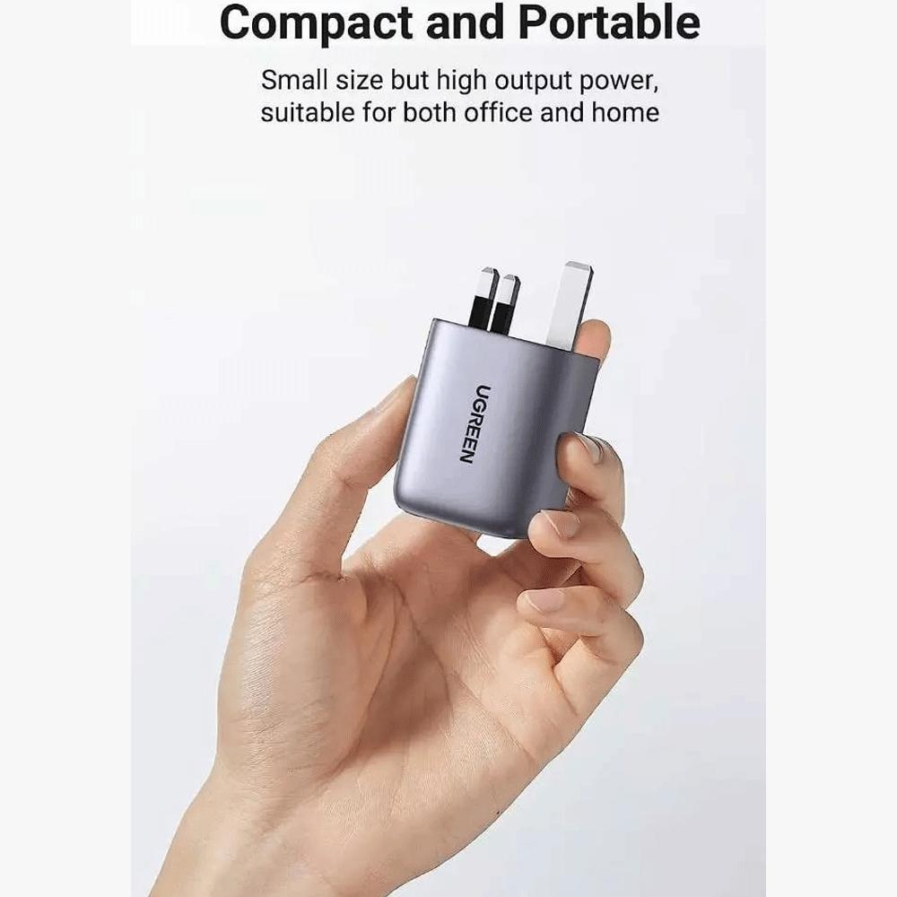 شارژر دیواری تایپ سی و یو اس بی 65 وات یوگرین CD306 15335