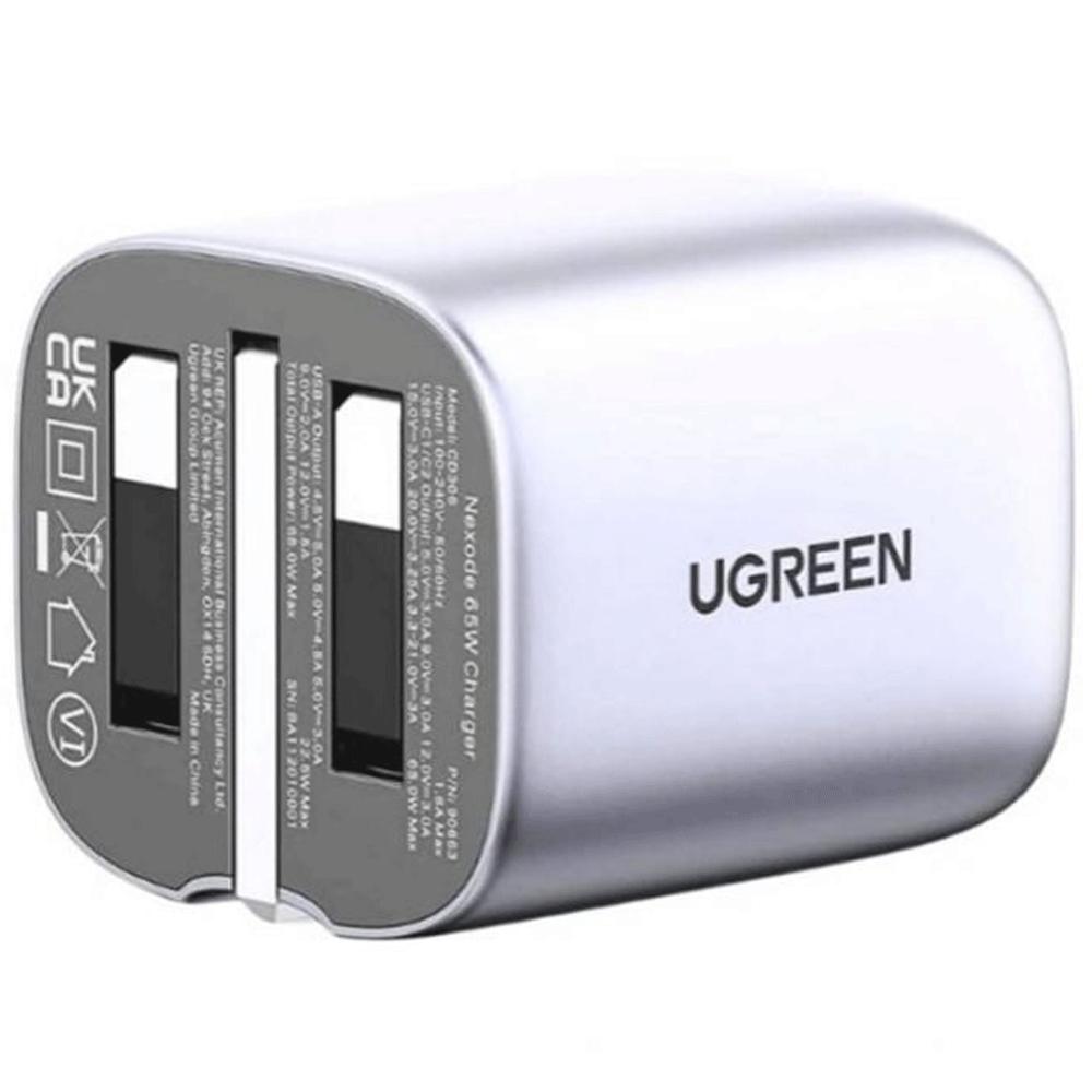 شارژر دیواری تایپ سی و یو اس بی 65 وات یوگرین CD306 15335