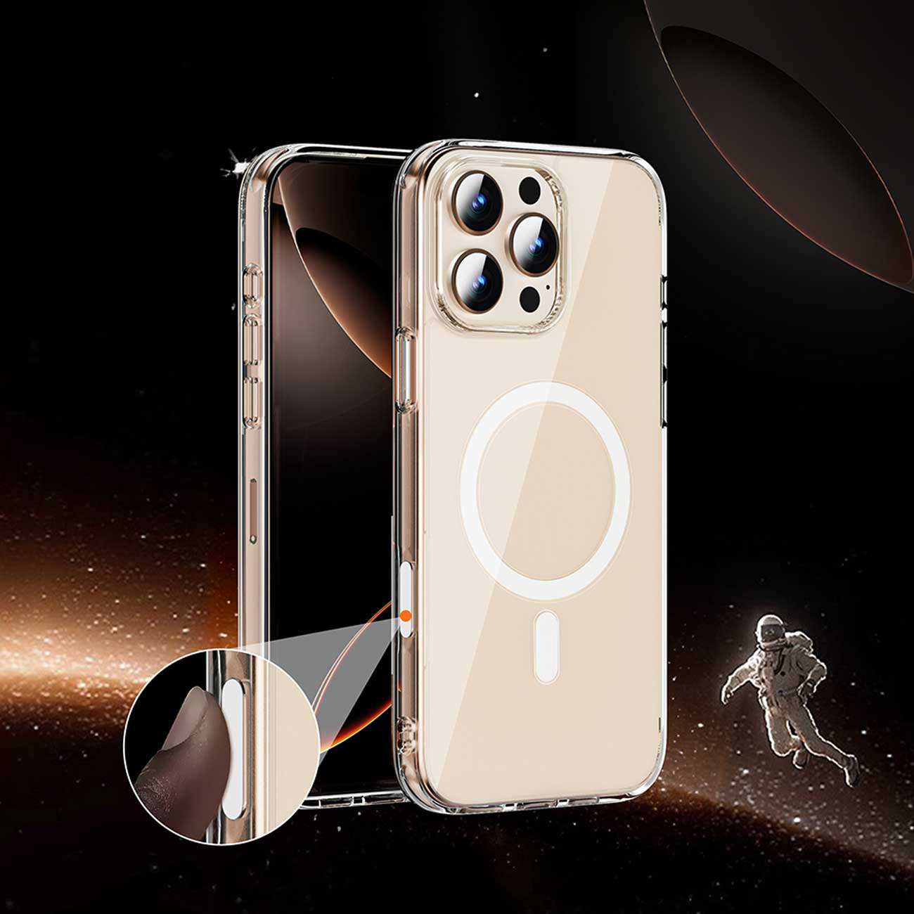 قاب مگسیف شفاف آیفون 16 پرومکس ویوو MCC-102