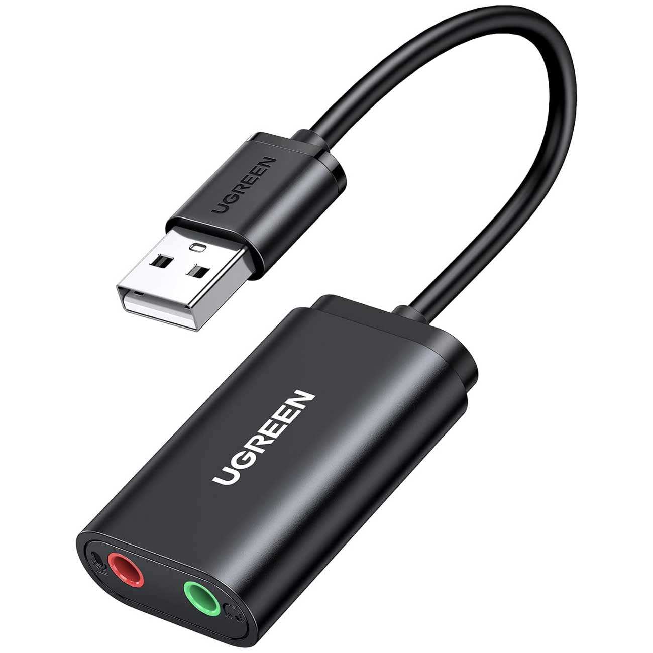 کارت صدا و مبدل USB به جک 3.5 میلیمتر 15 سانتیمتری یوگرین US205 30143