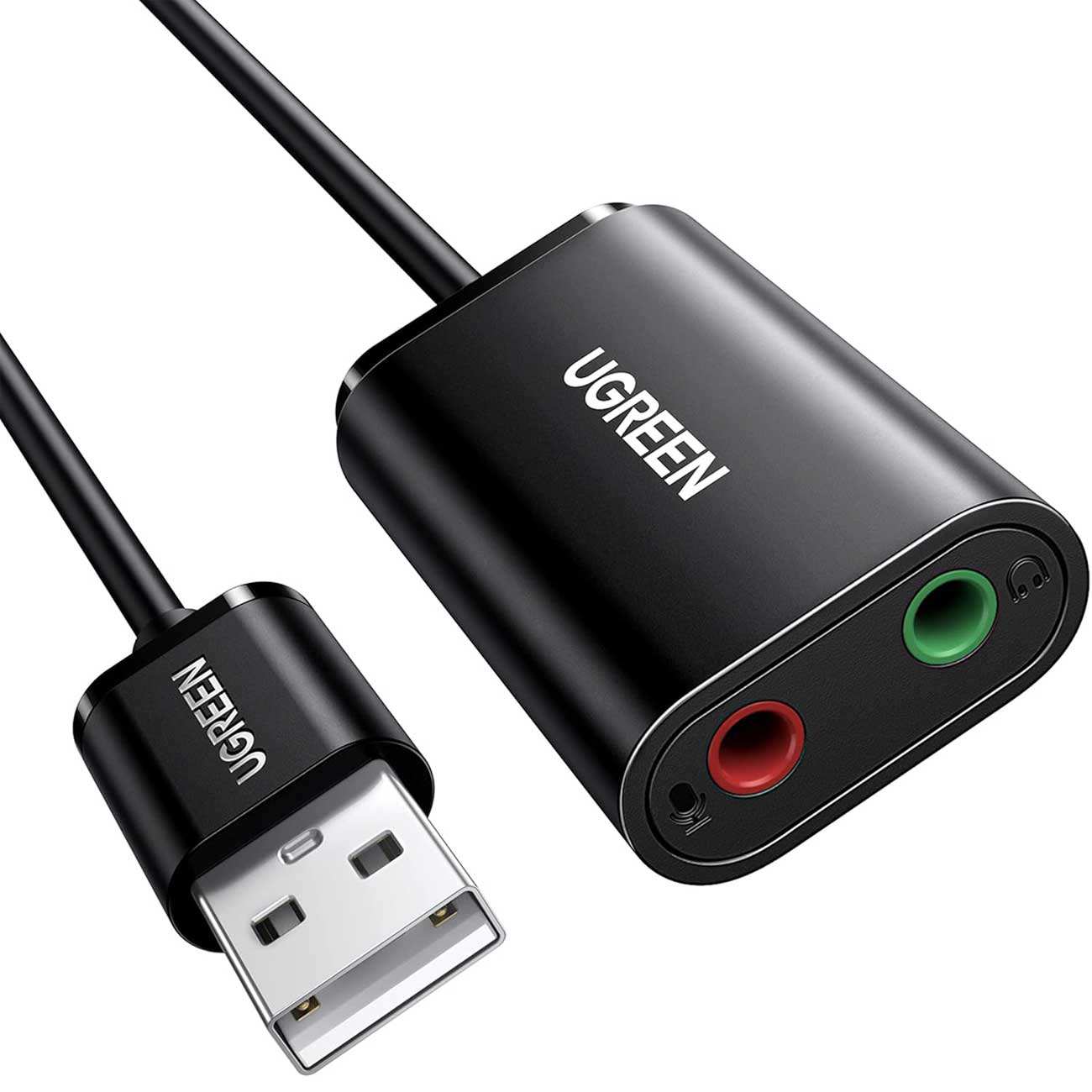 کارت صدا و مبدل USB به جک 3.5 میلیمتر 15 سانتیمتری یوگرین US205 30143