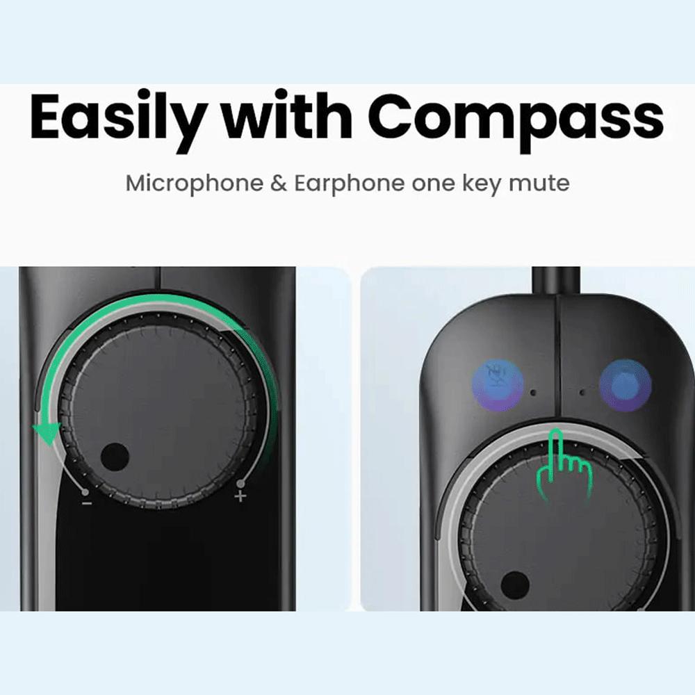 کارت صدا اکسترنال USB به جک 3.5 میلیمتر یوگرین با کابل یک متری CM129 50599