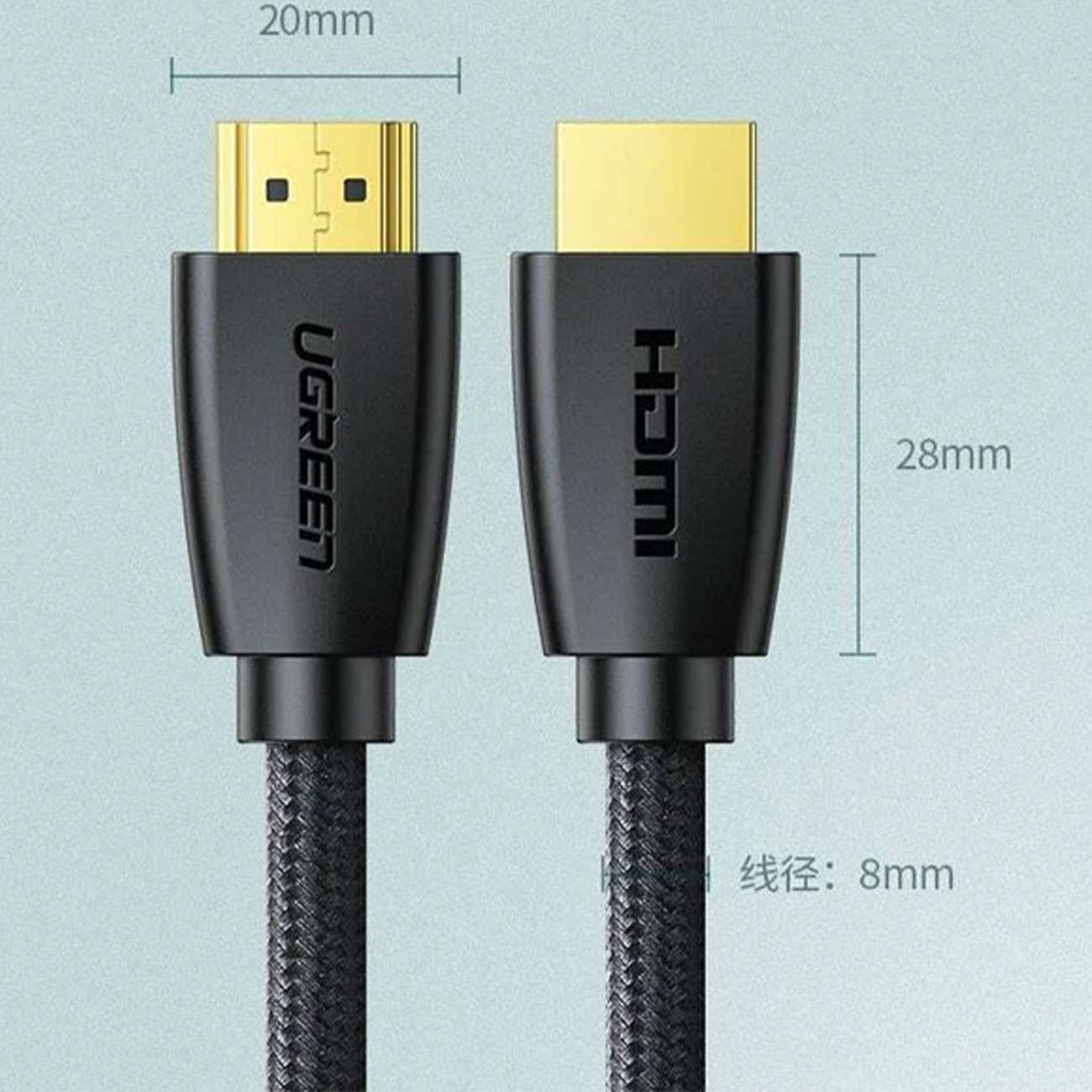 کابل HDMI به HDMI دو متری یوگرین HD118 40410