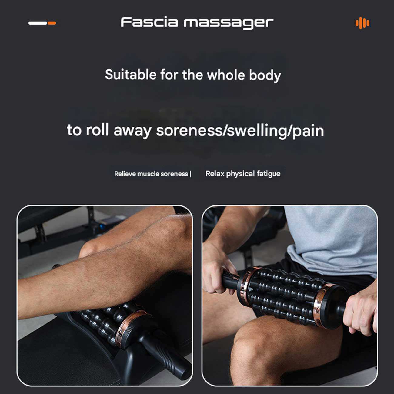 ماساژور بدن غلتکی خانگی شارژی چندمنظوره KB-RM03