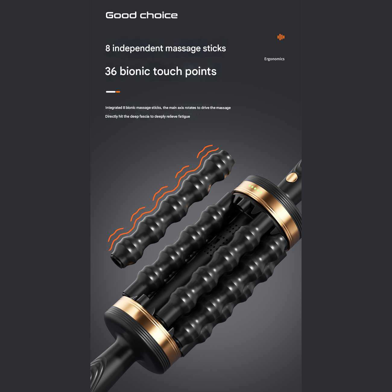 ماساژور بدن غلتکی خانگی شارژی چندمنظوره KB-RM03