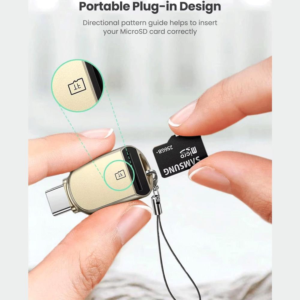 مبدل Type-C به کارت خوان MicroSD یوگرین CM331