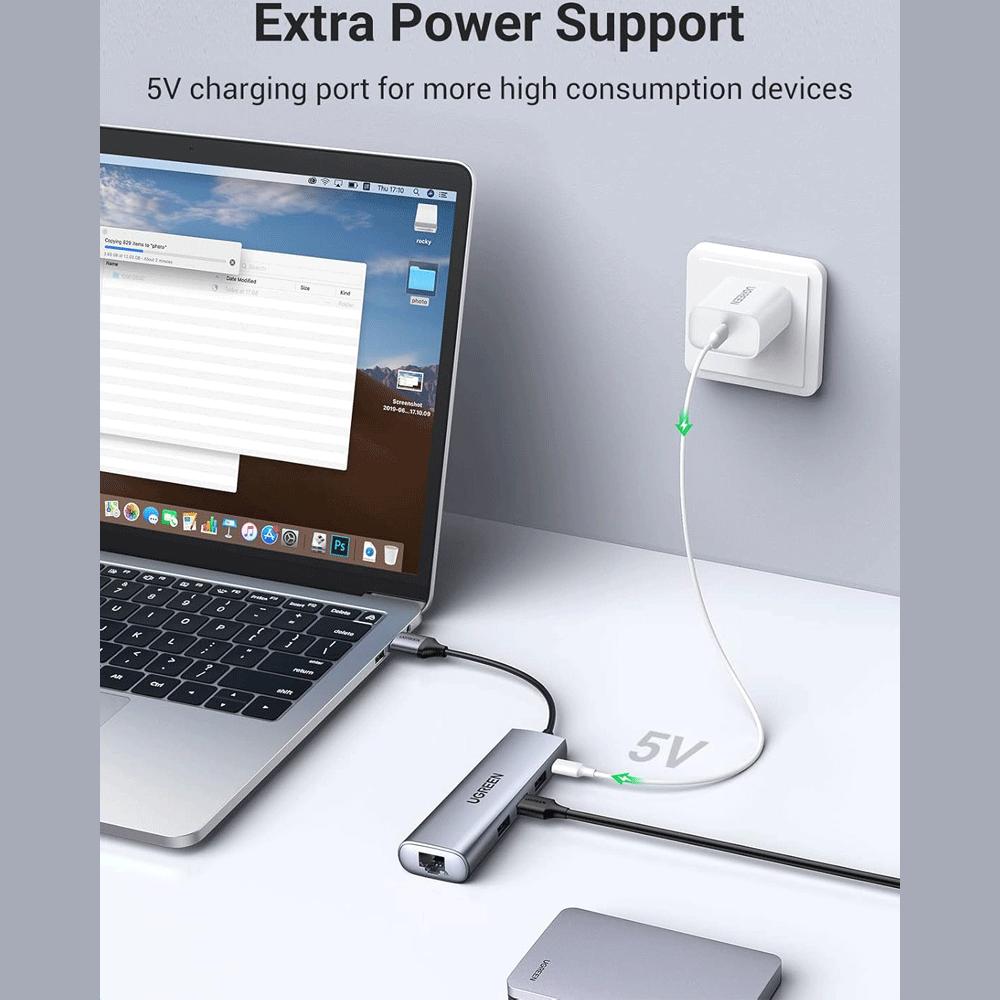 هاب یو اس بی 5 پورت یوگرین CM266 60812