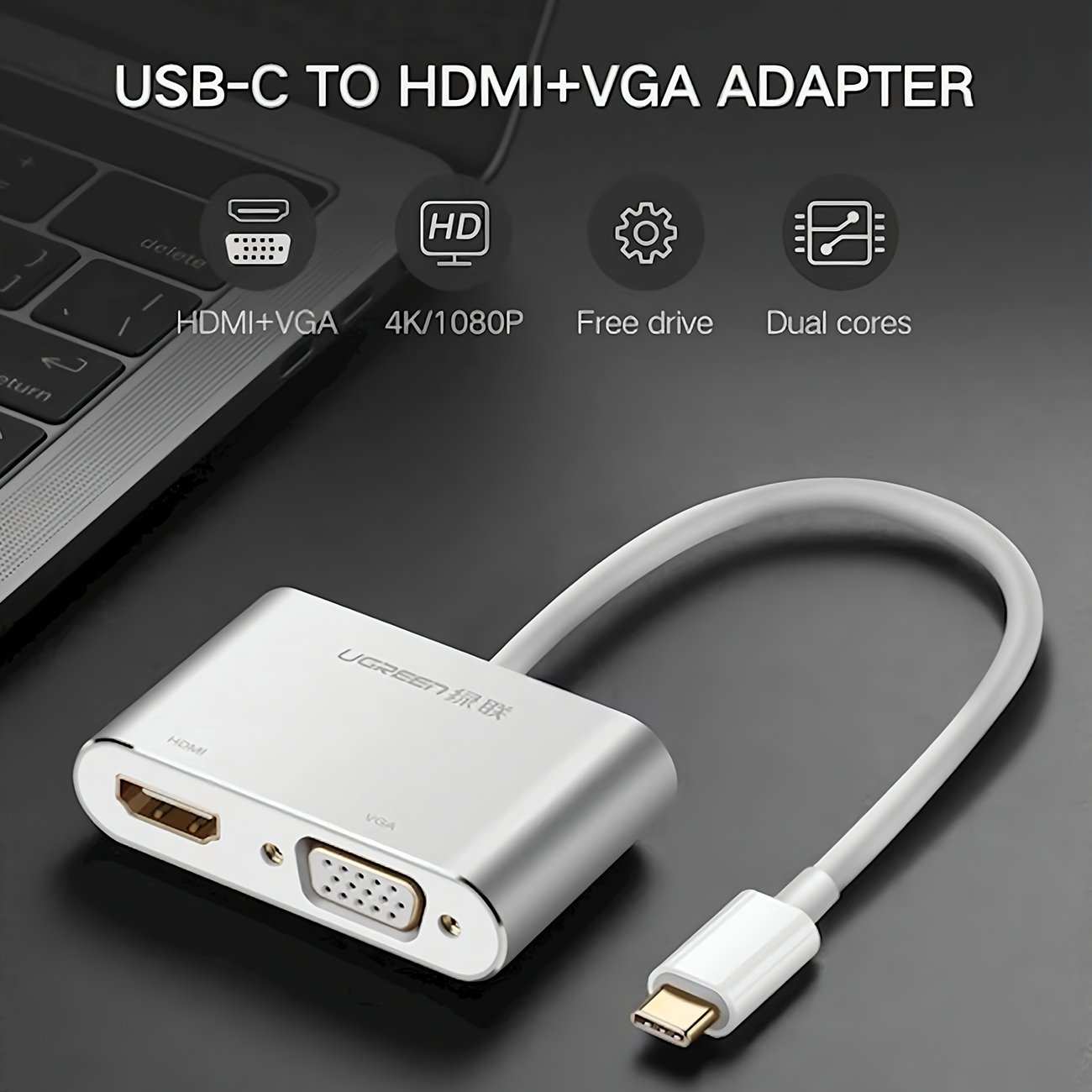 مبدل تایپ سی به HDMI و ویجیای یوگرین MM123 30843