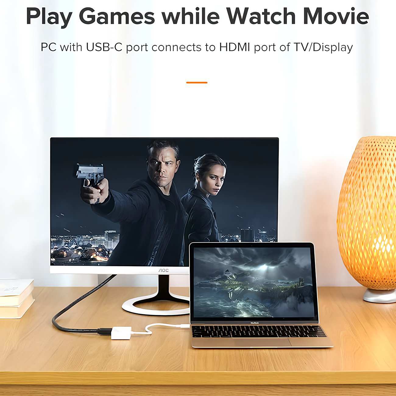 مبدل تایپ سی به HDMI و ویجیای یوگرین MM123 30843