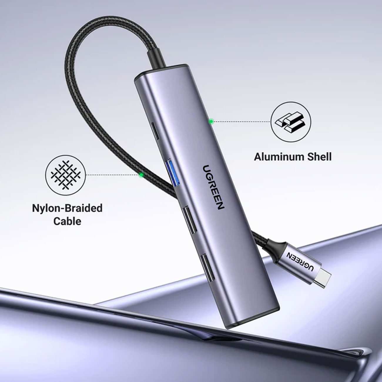 هاب یو اس بی 5 پورت یوگرین CM475 60554