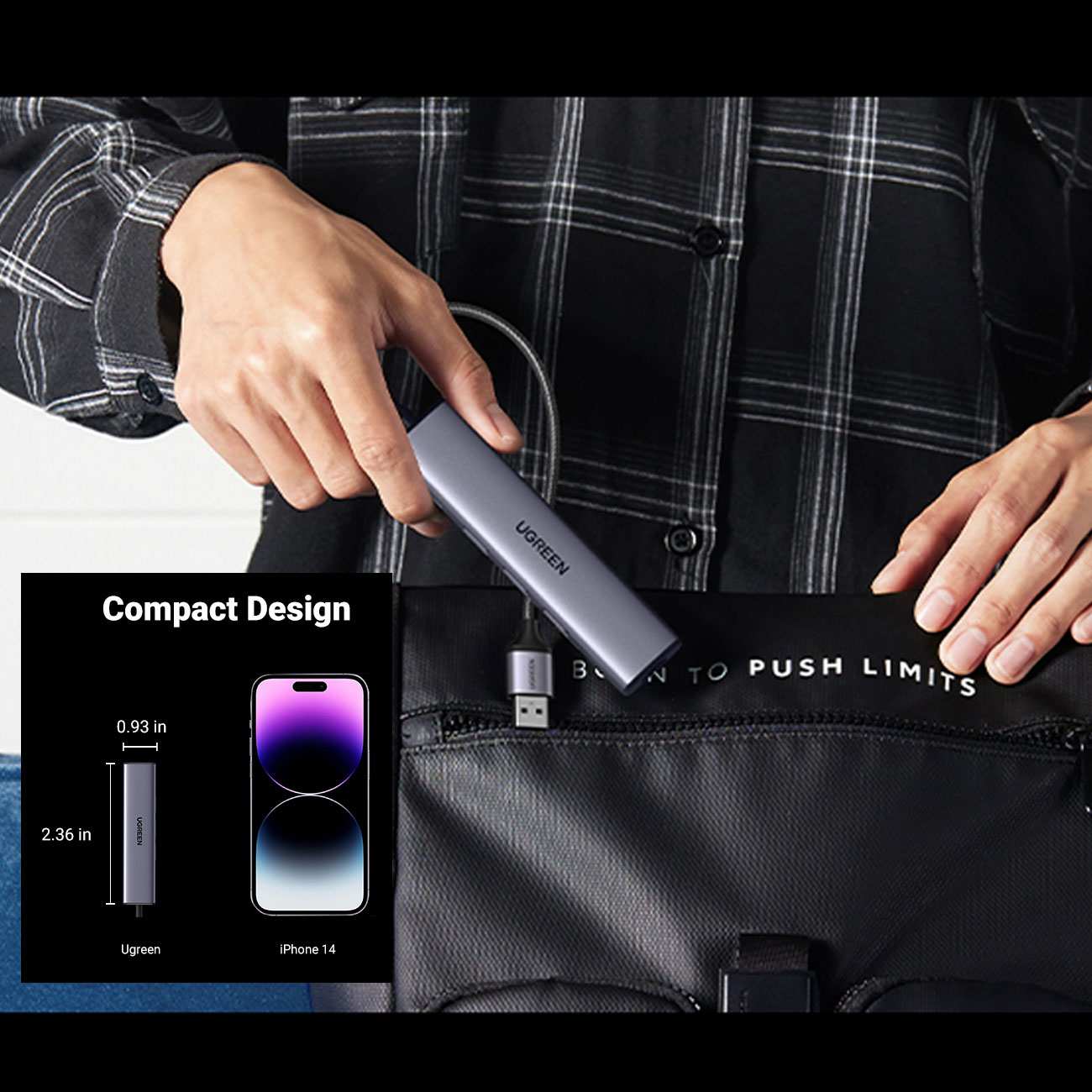 هاب یو اس بی 5 پورت یوگرین CM475 60554