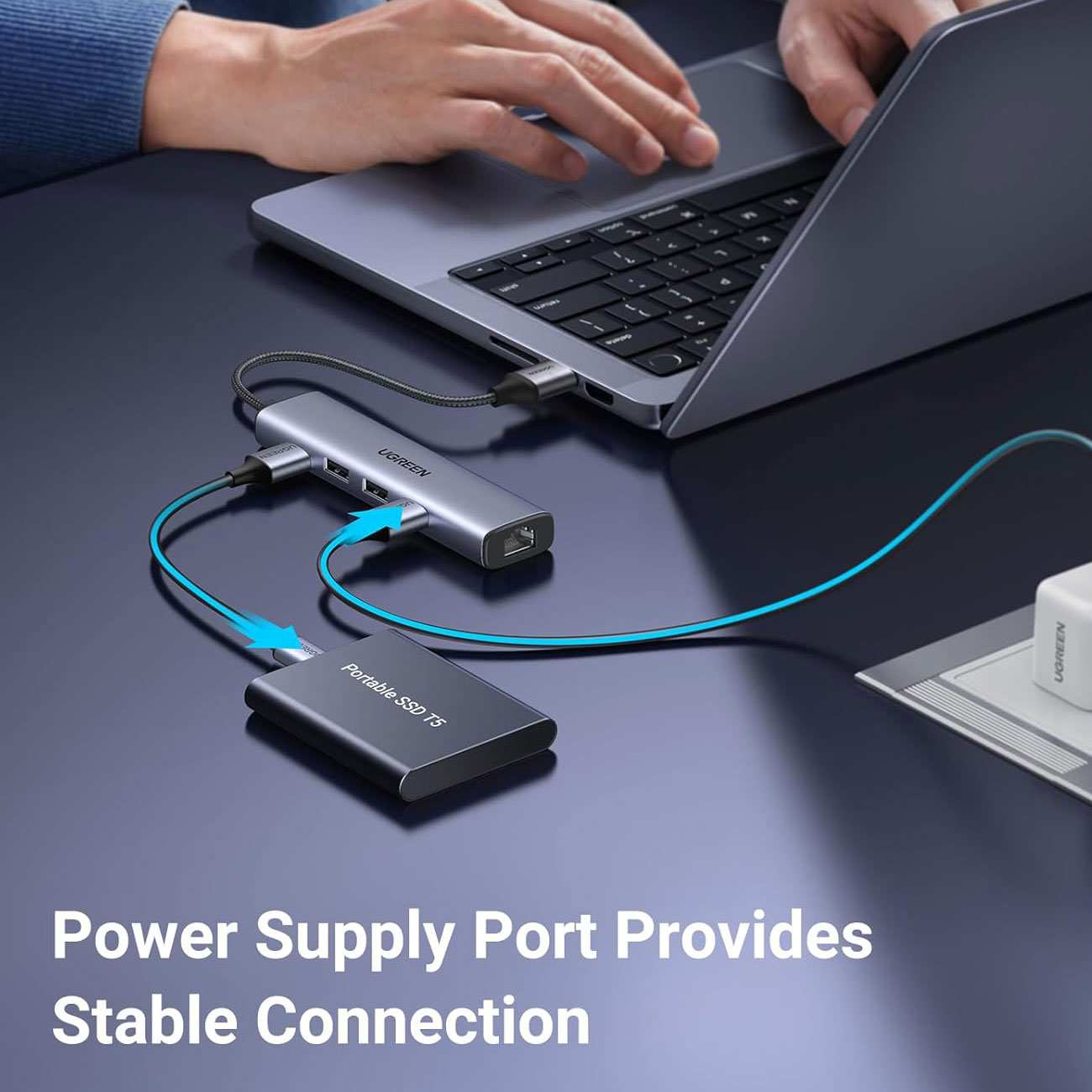 هاب یو اس بی 5 پورت یوگرین CM475 60554