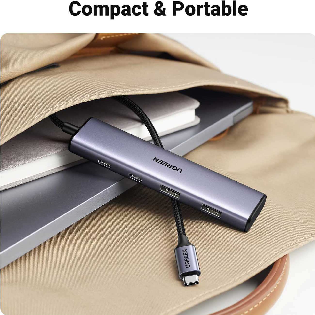 هاب تایپ سی 4 پورت یوگرین CM473 15395