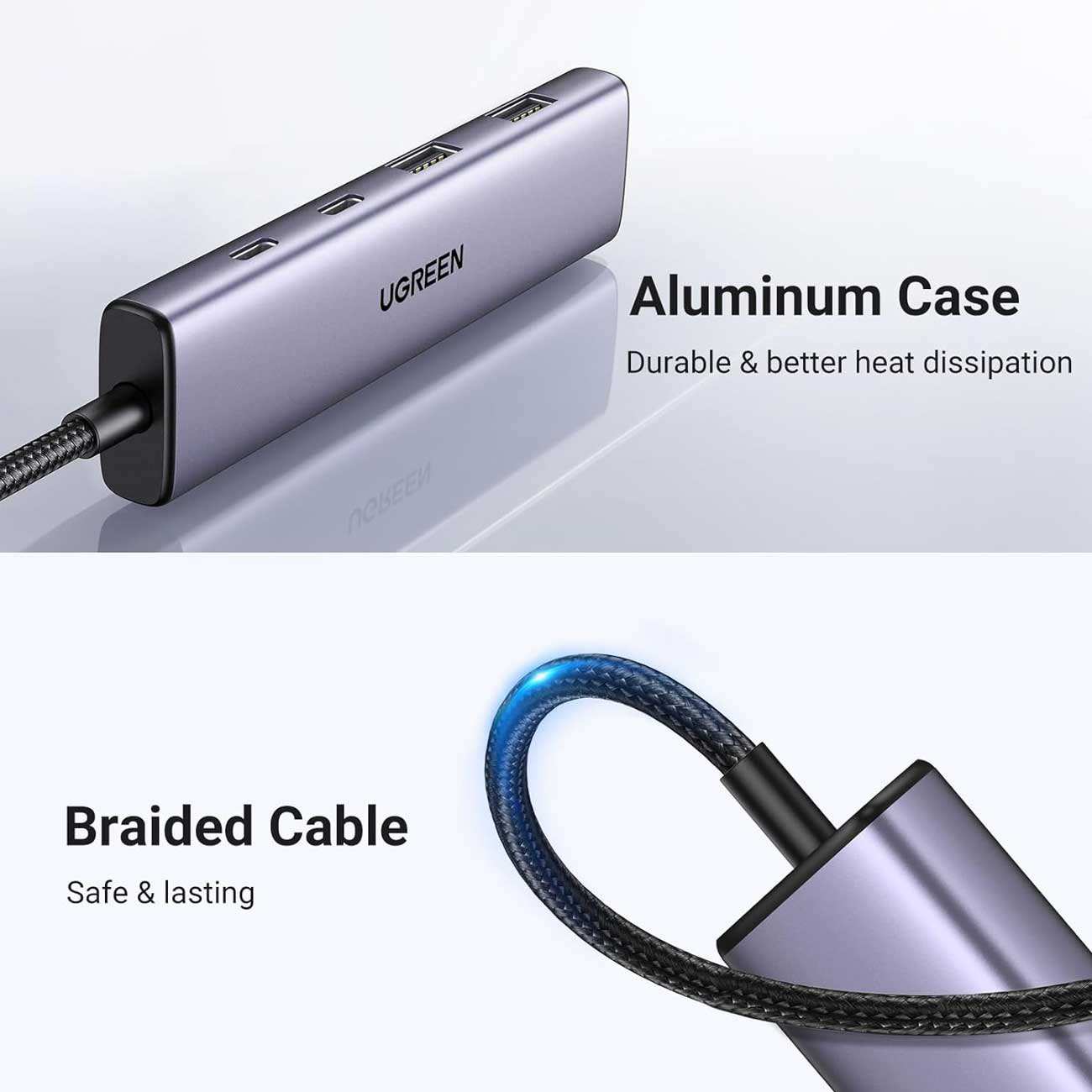 هاب تایپ سی 4 پورت یوگرین CM473 15395