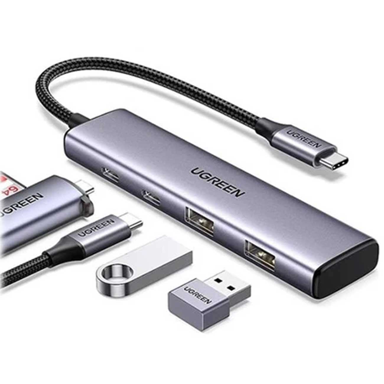 هاب تایپ سی 4 پورت یوگرین CM473 15395