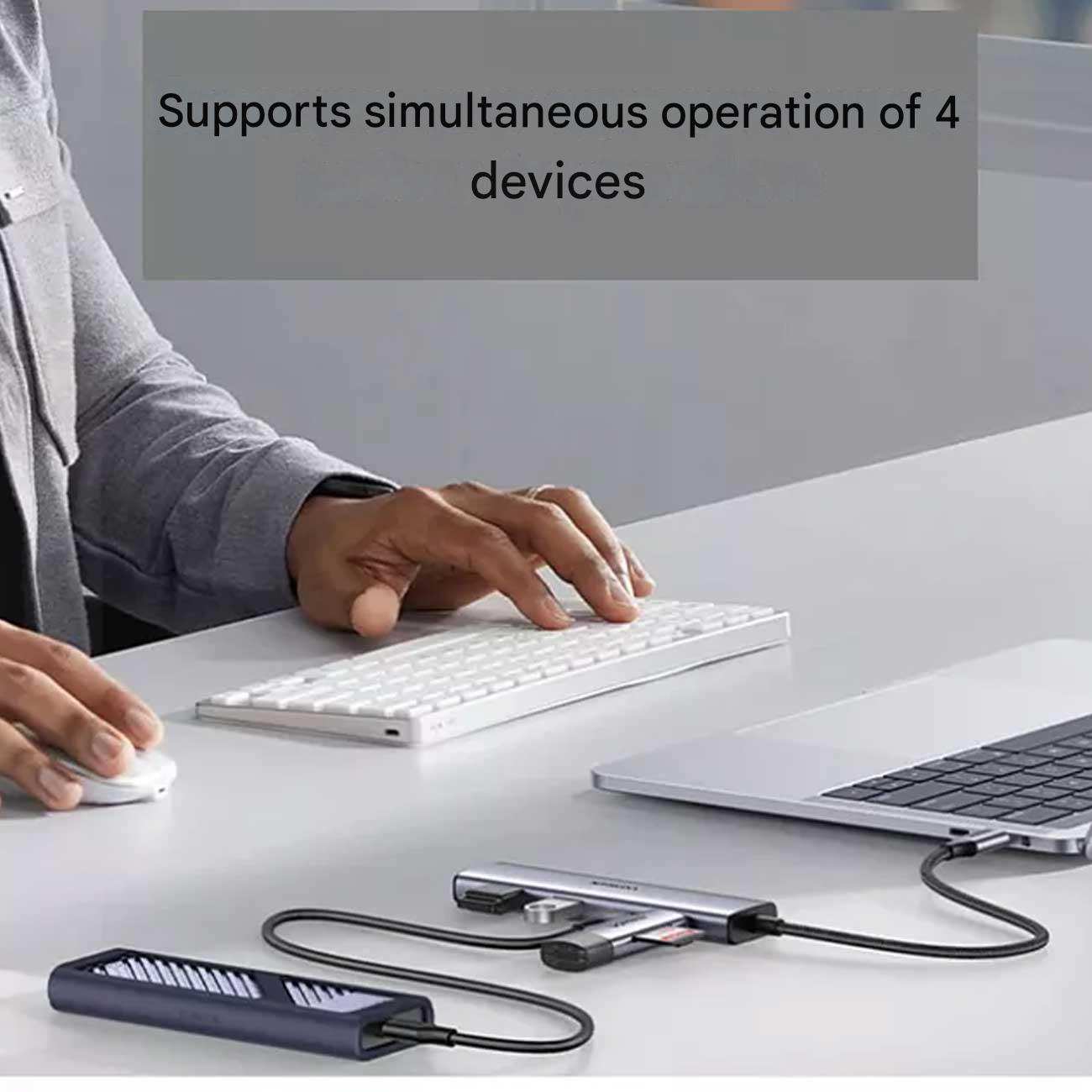 هاب تایپ سی 4 پورت یوگرین CM473 15395