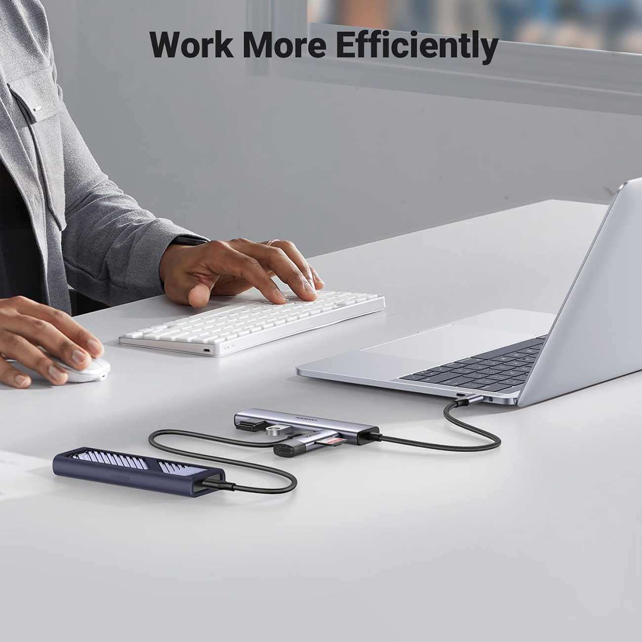 هاب تایپ سی 4 پورت یوگرین CM473 15395