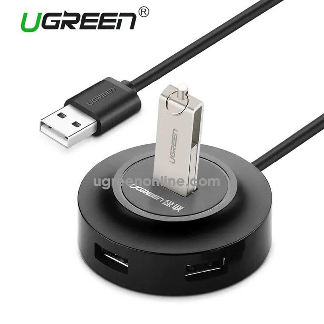 هاب یو اس بی 4 پورت یک متر یوگرین CR106