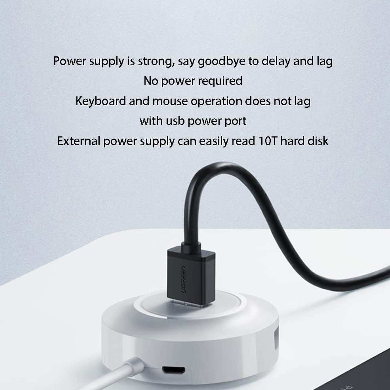 هاب یو اس بی 4 پورت یک متر یوگرین CR106