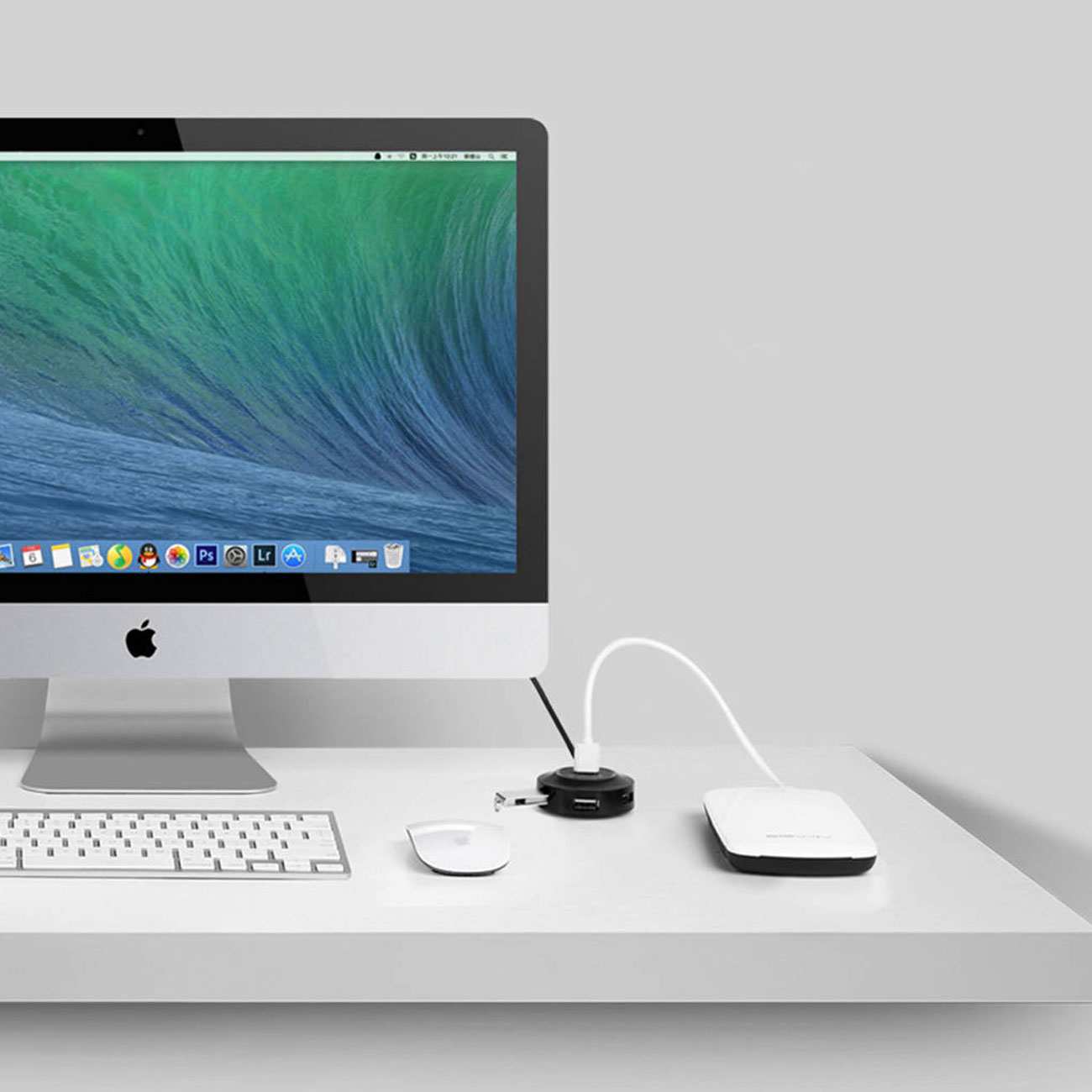 هاب یو اس بی 4 پورت یک متر یوگرین CR106