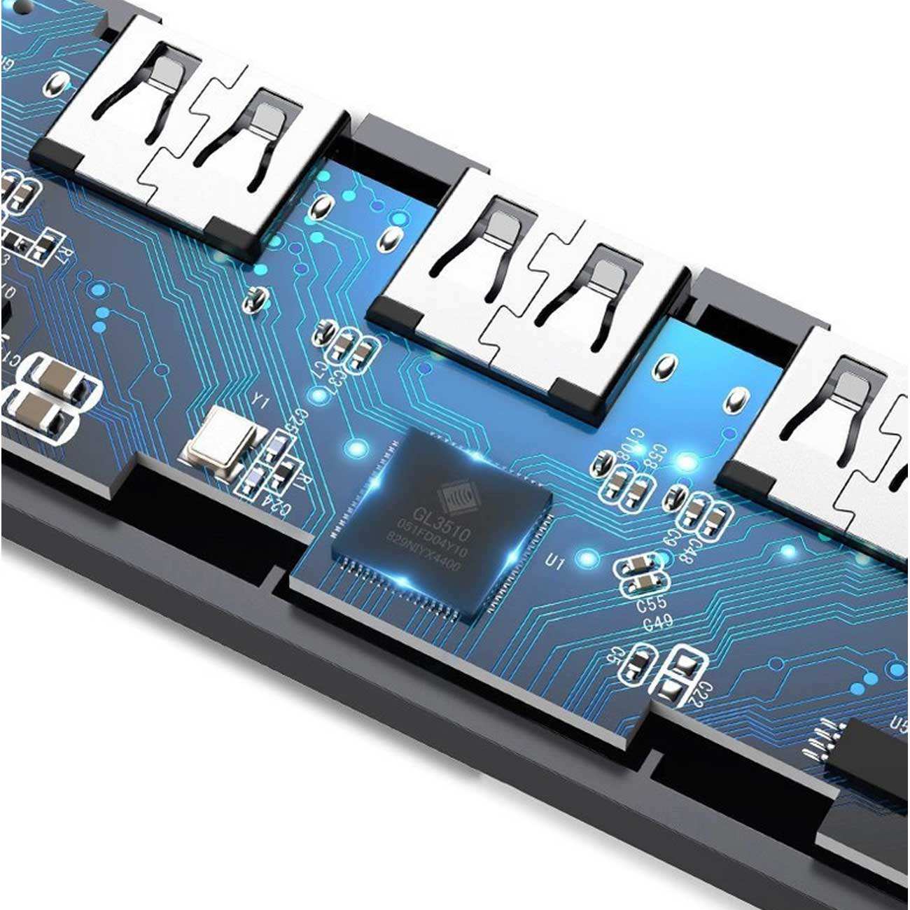 هاب تایپ سی 4 پورت یوگرین CM219 70336