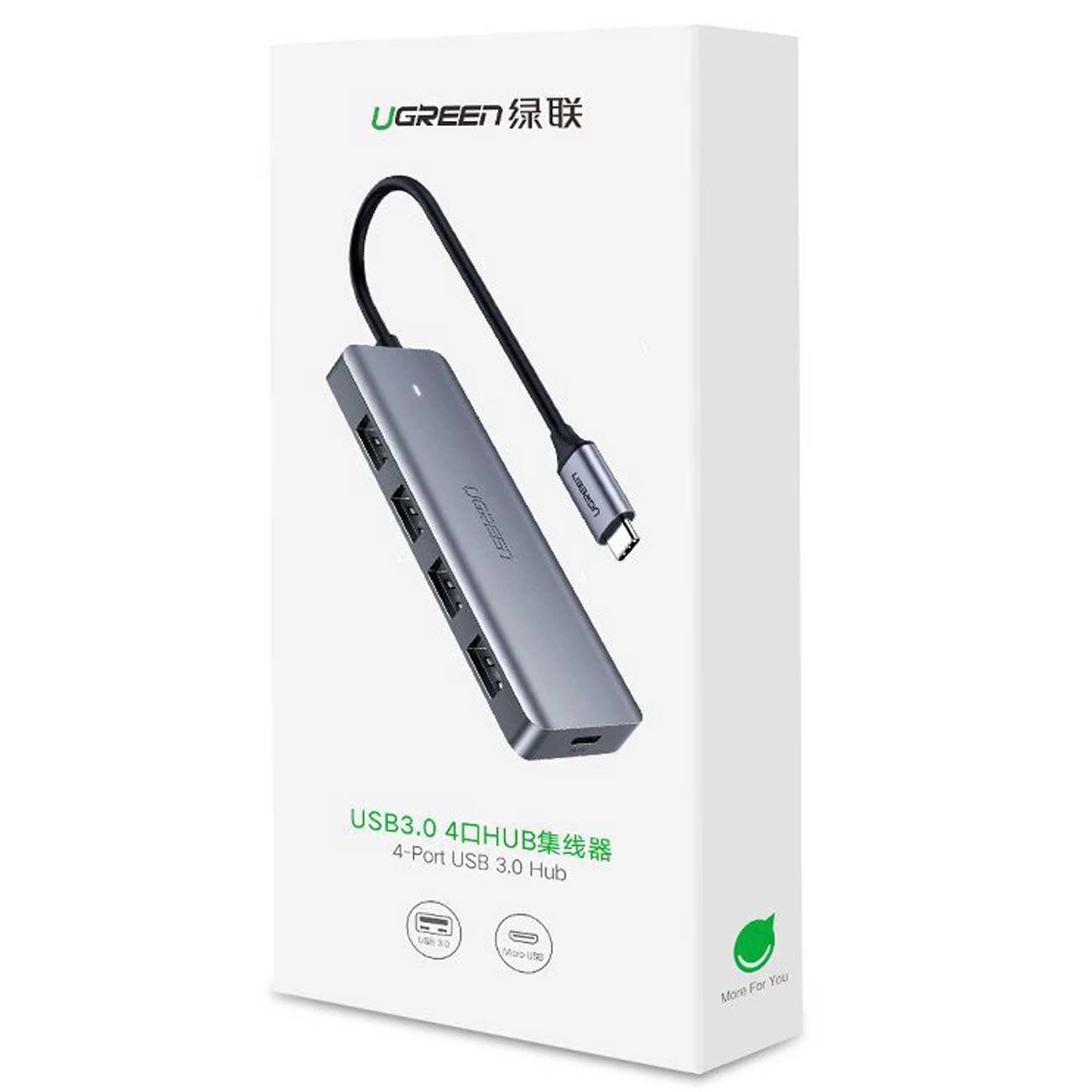 هاب تایپ سی 4 پورت یوگرین CM219 70336