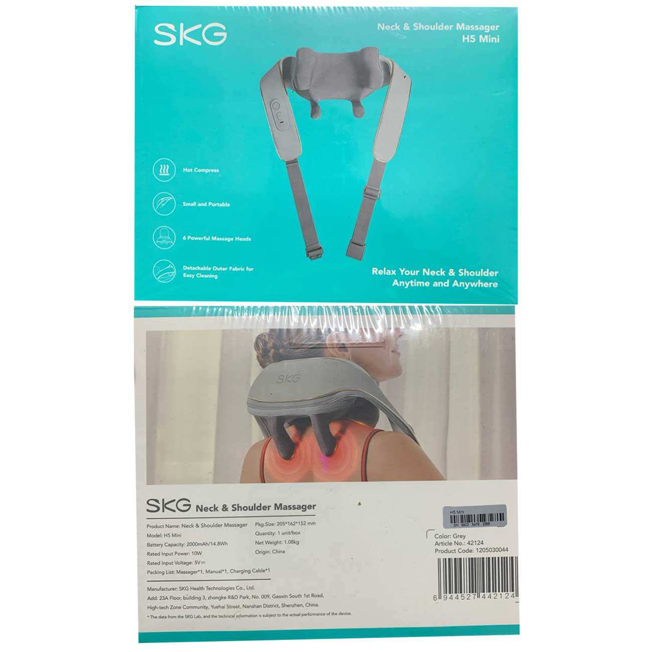 ماساژور شانه و گردن حرارتی قابل حمل چندکاره اسکاجی H5 MINI