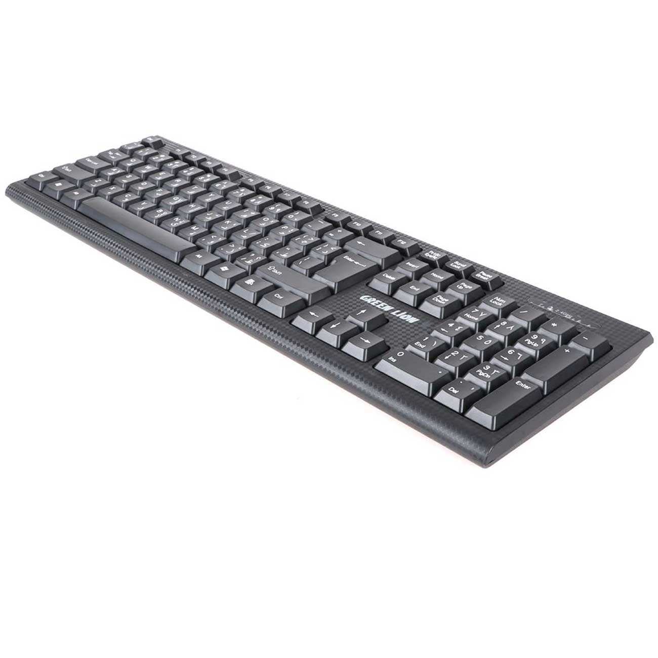 ست کیبورد و موس بیسیم گرینلاین GNWS24GKEYMBK