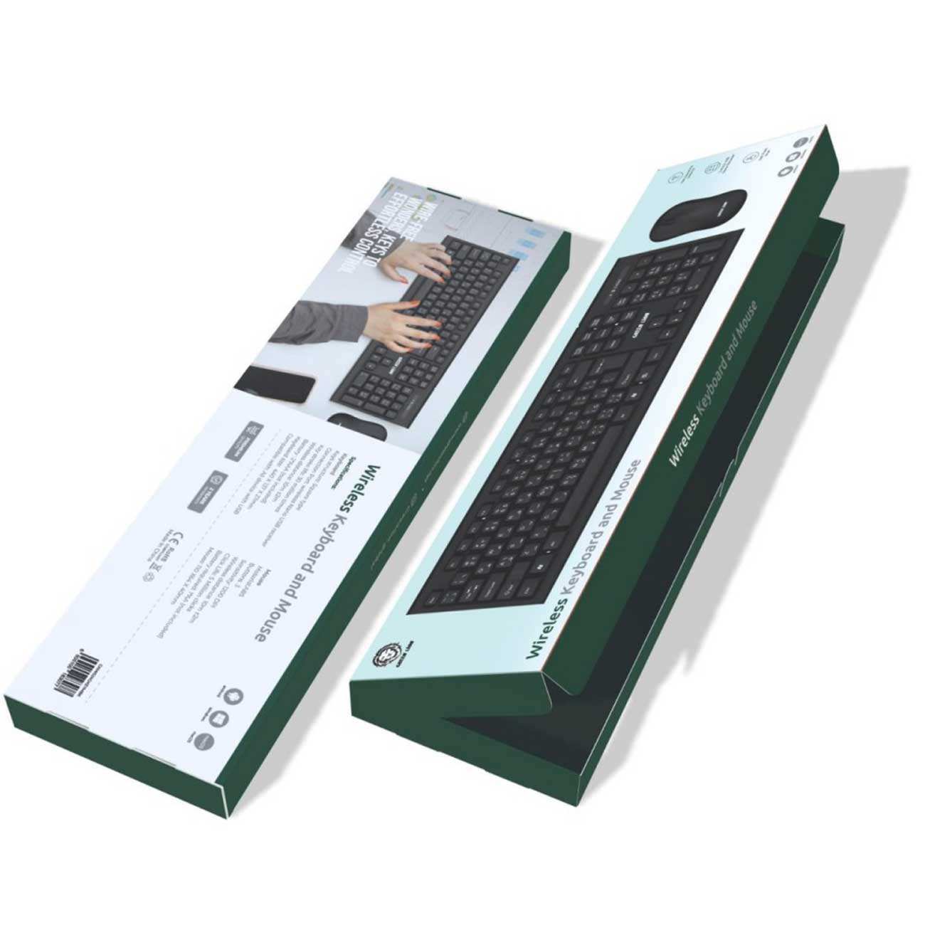 ست کیبورد و موس بیسیم گرینلاین GNWS24GKEYMBK